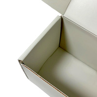 Boîte en carton ondulé pliable pour emballage de chocolats, couleur gris, avec logo personnalisé gravé au laser