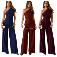 Combinaison ample à col rond et manches lanternes irrégulières pour femme, nouvelle collection automne-hiver 2026