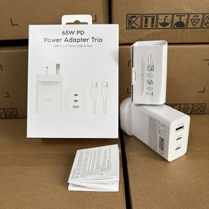 Chargeur de téléphone 65W USB C Adaptateur 3 ports Type C Chargeur super rapide Tipo 65W Adaptateur d'alimentation PD avec câble pour Samsung S26 S25 S24 - Product Image 3