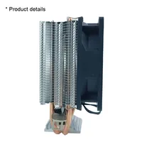 Cool Storm Refroidisseur CPU Monobloc Double Ventilateur Double Tube en Cuivre 1700 à Pression Descendante Cadre Noir RVB Lumineux 12VDC 3 Broches Fluide