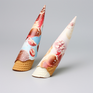 Dùng Một Lần Bán Buôn Tùy Chỉnh In Giấy Ice Cream <span class=keywords><strong>Cone</strong></span> Tay Áo Waffle <span class=keywords><strong>Cone</strong></span> Cup Bao Bì Với Logo - Product Image 3