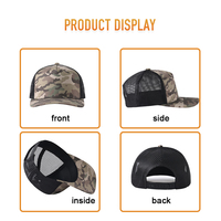 Gorra de Camionero Clásica de Camuflaje Deportivo Personalizada con Logotipo de Heycap Factory Outlet, Gorra de 5 Paneles con Visera Ligeramente Curvada para Unisex