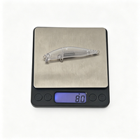 Leurre de pêche flottant non peint 8g/12g, type Minnow, poids fixe, Jerkbait, sans peinture