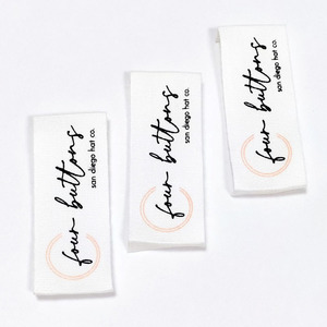 Woven Brand <strong>Name</strong> Clothes Labels Cotton Hat <strong>Tag</strong> - Product Image 6