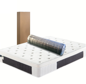 adjustable pocket spring mattress 30cm12-inch cheap price vacuum compress pocket coil spring mattress rolled in a box