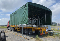Abri de voiture télescopique rétractable 6x6m, imperméable et pare-soleil, en métal, pour 2 voitures, fourni directement par l'usine