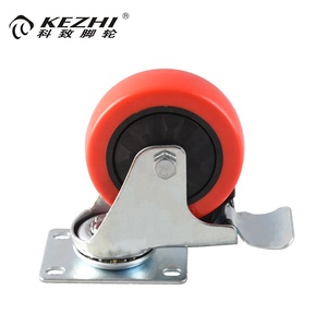 China factory pvc stopper caster pu castor wheels with quality warrantee - Product Image 1