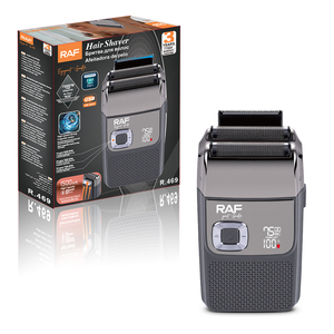 Afeitadora RAF 2 en 1 con Lámina, Recargable por USB, Batería de Litio, Recortadora de Barba Flotante, Portátil, para Aseo Personal Profesional - Product Image 1