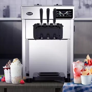 Buffet <strong>Use</strong> Rapid Cooling Yogurt <strong>Machine</strong> 20L/H LCD Display Table Top 3 Flavor Soft <strong>Ice</strong> <strong>Cream</strong> Maker Frozen <strong>for</strong> Bar Street Food - Product Image 2