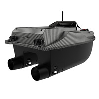 SmarMannDWC-002 Bateau de pêche RC 12V avec sonar GPS, télécommande, capacité de charge de 3 kg, alliage ABS, portée de 800 m