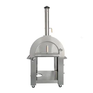 Factory Outdoor Freestanding Large Capacity Gas Pizza Oven Duel Fuel Pizza Maker