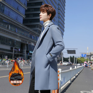 OEM服务男士时尚风衣-羊毛混纺长风风衣，加天鹅绒衬里 (商务和日常穿着大衣) - Product Image 4