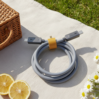 Nuevo Cable USB Tipo-C YP-050 al por Mayor a Bajo Precio 2026, Cable de Carga Rápida de Silicona Negra Trenzada de 1 m para Teléfonos Android y Computadoras