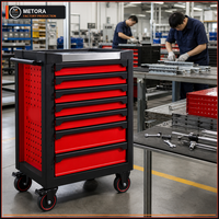 Chariot à outils mobile industriel, armoire métallique à tiroirs verrouillables épaissis, directement de l'usine