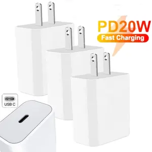 Typ C usb Wandladegerät 20 W USB C Schnell-Wandladegerät PD Power Adapter für iPhone 14 13/12/11 Pro Max für Samsung S20