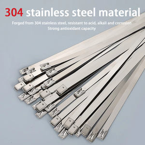 Attaches de câble en acier inoxydable 304 en usine avec attaches de câble autobloquantes enveloppes de <span class=keywords><strong>serre</strong></span>-câble - Product Image 4