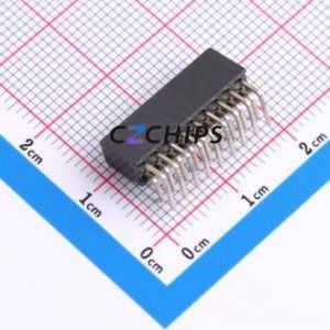 HX PM2.0-2x9P WC H6.35 Pin Socket Bent Lead Through Hole,P=2mm Connector 2x9P 2mm 2mm Square Hole - Product Image 2
