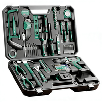 Kit d'outils multifonctionnel pour perceuse domestique avec batterie rechargeable, acier au carbone, garantie 1 an, personnalisable OEM