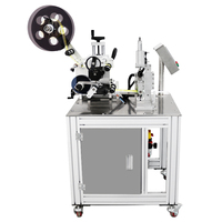 Étiqueteuse semi-automatique de bouteille ronde hexagonale carrée de pot d'huile moteur étiqueteuse d'autocollant auto-adhésif