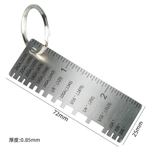 Medidor de espesor Yunbei Yb de acero inoxidable 72x25mm, medidor de contorno de alta precisión para medición de metales - Product Image 1