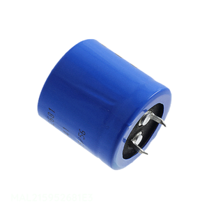 Condensador de Aluminio de Canal del Fabricante 680uF MAL215952681E3, 680UF 20% 200V, Tipo SNAP TH, de Orificio Pasante - Product Image 1
