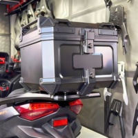 Nouveau 100L boîte de rangement arrière de moto accessoires de boîtier supérieur avec boîtes de queue en alliage d'aluminium boîte arrière en métal de qualité supérieure pour motos