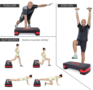 Easy Fitness-plateforme de gymnastique, multifonctionnel, pont de Studio de Fitness aérobique, plateforme de gymnastique avec inclinée plate, banc d'entraînement physique ajustable - Product Image 2