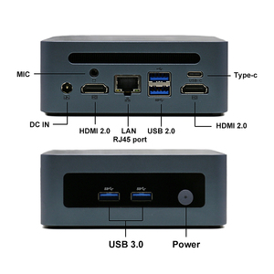 OEM & ODM nhà máy siêu mỏng Mini PC AMD Ryzen 7 5800h Hỗ trợ màn hình kép Cổng Hiển thị Máy tính để bàn cho gia đình, văn phòng, trường học - Product Image 2