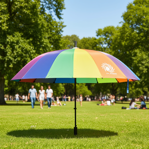 Parapluie droit Db en tissu pongé 190T, 8 baleines, imperméable, ouverture manuelle, pour voyage, fête, publicité, cadeau - Product Image 2