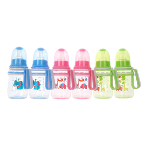Vente en gros de 6 bouteilles d'eau de 120 ml/240 ml sans BPA, bouteilles <span class=keywords><strong>pour</strong></span> bébé en plastique coloré - Product Image 1