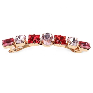Pinces à <span class=keywords><strong>cheveux</strong></span> en cristal pour femmes, pinces à <span class=keywords><strong>cheveux</strong></span> de luxe, travail à la main, Barrettes rondes, délicates, tendance, - Product Image 5