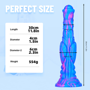 Grand Dildo Animal Réaliste en Forme de Pénis, Long et Coloré, Jouet Sexuel Anal pour Hommes, Femmes, Couples, Gays, Masturbation - Product Image 2