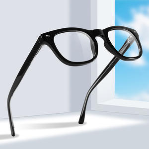 Nuevas gafas cuadradas TR90 con montura de acetato, cómodas, unisex, de marco completo, con lentes planas para uso diario. - Product Image 2