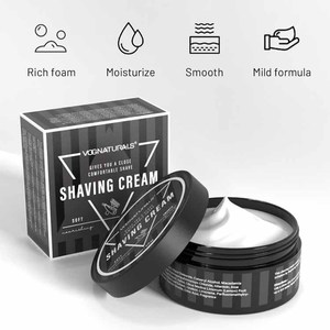 Savon crème à raser parfumé au bois de santal de marque privée <span class=keywords><strong>pour</strong></span> hommes soins de la peau hydratants doux, lisses et soyeux - Product Image 4
