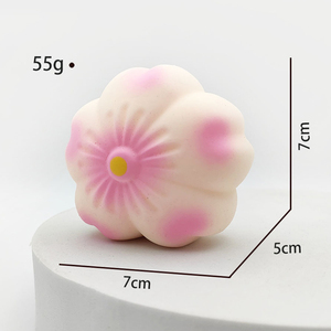 Hot Sale TPR Cherry Blossom Sakura Squishy Flour Filling Vent <b>Ball</b> Stress Relief Decompression Squishy <b>Squeeze</b> Toys for Kids - Product Image 6
