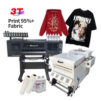Impresora DTF 3T Epson con 2/4/5 cabezales de impresión y máquina agitadora de polvo, impresora de inyección de tinta para ropa, zapatos, sombreros, bolsos.