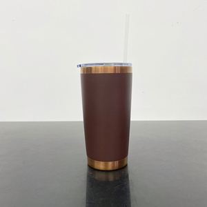 Gobelet isotherme en acier inoxydable avec couvercle magnétique recyclable, 20 oz, en cuivre coloré, pour gravure au laser - Product Image 4