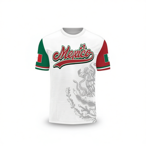 Maglia da Calcio del Messico Personalizzata con Nome e Numero, Stampa 3D, Maglietta per Tifosi - Product Image 2