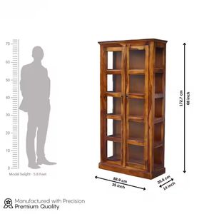 El moderno gabinete de madera maciza de DU'S, diseño de gabinete de almacenamiento grande con alta capacidad de almacenamiento, se puede utilizar como librería. - Product Image 4