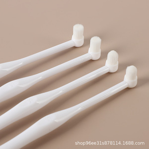 <b>Pet</b> Toothbrush Soft Bristles Flat Headed And Pointed For Cats Dogs Puppies Oral Care Cleaning Between Teeth - Product Image 3