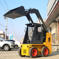 Livraison gratuite de chine mini seau 860 kg capacité de chargement machines de travail forestier chargeuse compacte avec bois à saisir personnalisable