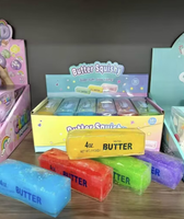 Lot de 36 bâtonnets de beurre moelleux colorés de 4 oz, à montée lente et croquants, jouets anti-stress pour enfants, vente en gros aux États-Unis, jouets promotionnels