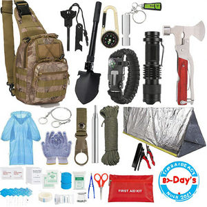 CXXM <span class=keywords><strong>Kit</strong></span> <span class=keywords><strong>de</strong></span> <span class=keywords><strong>survie</strong></span> extérieur pour voyage Camping chasse avec couteau d'urgence costume pelle paille <span class=keywords><strong>Ration</strong></span> sac à dos - Product Image 2