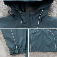 Veste coupe-vent personnalisée ODM, style streetwear américain, avec logo brodé, pour homme et femme, légère, décontractée, printemps-automne