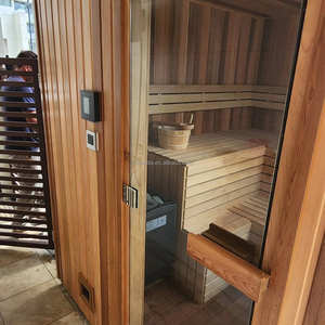 <span class=keywords><strong>Sauna</strong></span> Tradicional de Lujo con Frente de Cristal que Permite que la Luz Llene la Habitación y Crea una Sensación de Espacio Durante su Uso - Product Image 3