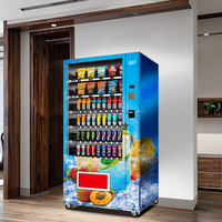 Distributeur commercial de boissons et de collations Distributeur automatique sans pilote de jetons de pièces et de codes QR avec fonction SDK
