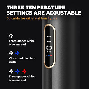 Brosse à <span class=keywords><strong>cheveux</strong></span> multifonctionnelle à air chaud 3 réglages de chaleur/vitesse Volumiseur anti-brûlure Lisseur 2 en 1 - Product Image 6