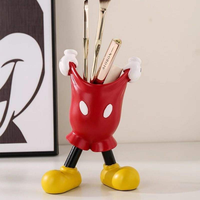 Porte-stylo Art Déco créatif, sculpture, cadeau pour la Saint-Valentin et les anniversaires, décoration de table en résine artisanale, centre de table
