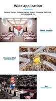 Affichage publicitaire holographique personnalisé Canbest, mur publicitaire avec technologie Wifi, ventilateur holographique 3D LED