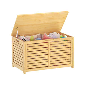 Multifunctional Large capacity toy box storage bag flip storage box bamboo storage